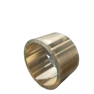Bagues en bronze d'approvisionnement direct d'usine Bagues autolubrifiantes branchées au graphite avec bride - Product Image 1