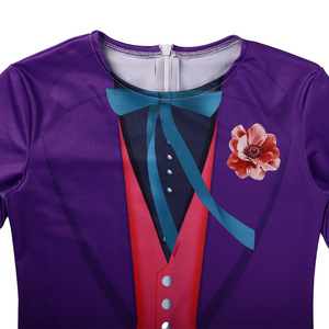 Disfraz de Dc Joker, traje morado con chaleco y pajarita para hombres y mujeres, juego de rol de Anime, primavera 2024 - Product Image 2