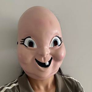 Masque facial complet en PVC pour Halloween, accessoire unique pour jeu de rôle d'enquête sur un meurtre, accessoire d'horreur pour mascarade et fête - Product Image 3