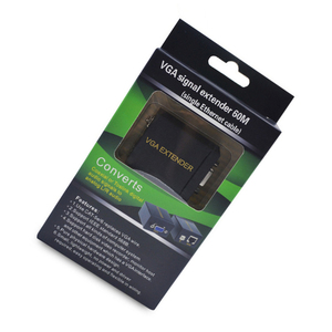 ตัวขยายสัญญาณอีเทอร์เน็ต VGA RJ45 60M ตัวเชื่อมต่อ HDML Cat5e <span class=keywords><strong>Cat6</strong></span> LAN อะแดปเตอร์รับส่งสัญญาณลำโพงกล้อง HDTV - Product Image 6