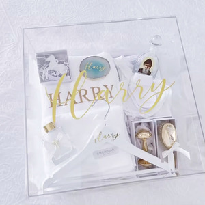 กล่องอะคริลิคสลักด้วยเลเซอร์แบบสั่งทำกล่องเก็บของทรงสี่เหลี่ยมผืนผ้าใสพร้อมฝาปิดแบบสุญญากาศ - Product Image 3