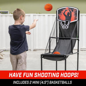 Indoor Outdoor Kids Portable Sport Toys Hoop Mini Basketball Stand Basketball Football Toss Target <b>Arcade</b> Game - Product Image 6