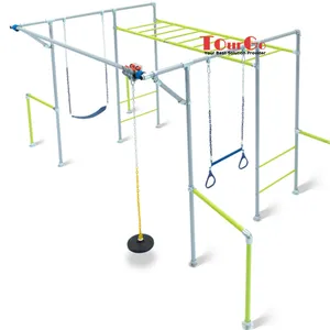 Cortile Americano Ninja Warrior Linea di Kit di Corsa Ad Ostacoli Slackline Scimmia Bar Set