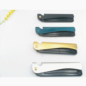 Lược nhựa cán thép không gỉ, răng lược rộng, lược gập, lược tạo kiểu tóc nam, tùy chỉnh màu sắc và logo - Product Image 6