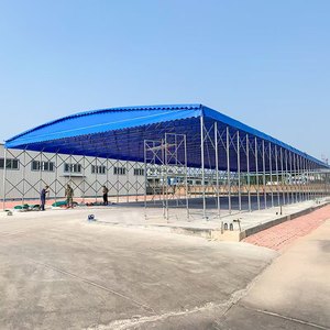 Tùy chỉnh ngoài trời có thể thu vào xe Lều khung thép mạ kẽm với PVC vải bìa dễ dàng đẩy và kéo di động nhà để xe tán - Product Image 3