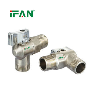 IFAN Badkamer Hoekventiel Snel Open Rechte Hendel <span class=keywords><strong>3</strong></span>/4'' 1/<span class=keywords><strong>2</strong></span>'' Messing Hoekventiel voor Wasmachine - Product Image 2