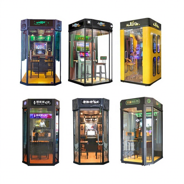The World Best Selling MINI Singing Booth KTV Booth Coin Operated Karaoke Booth