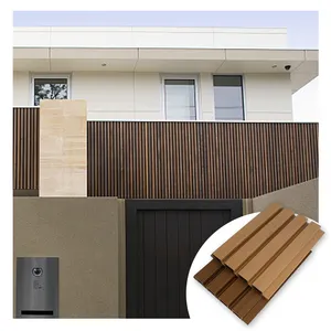 Aeree Friendly Durable Outdoor Wpc Wall Cladding Castellation Cladding Panel Exterior Outdoor Wall Panels Waterproof