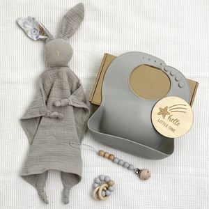 Custom Newborn Box Blanket Bib Cotton Promotion Baptism Baby <b>Gift</b> Set With Logo - Product Image 6