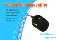 SR028B Kaca Pembesar Mouse Multifungsi, Alat Pembesar Mouse Penglihatan Rendah untuk TV PC