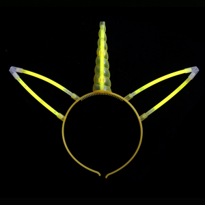 <span class=keywords><strong>Licorne</strong></span> Bandeau Party Favor Fantaisie En Plastique Glow Stick Bandeau Enfants Adultes Lumineux Bandeau D'anniversaire Glow Party - Product Image 2