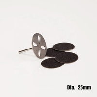 Dia. Support de disque de ponçage en acier inoxydable, lime à pied, Podo pour perceuse électrique, 10/15/20/25mm
