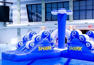 Parcours d'obstacles aquatiques gonflables géants <span class=keywords><strong>pour</strong></span> adultes et enfants, avec toboggan, <span class=keywords><strong>pour</strong></span> piscine d'été - Product Image 5