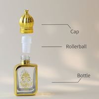 Usine Belle 10ml 15ml 50ml Bouteille De Parfum Vide Carré De Parfum En Verre Arabe Royal Bouteilles De Luxe