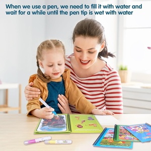 Wholesale Environmentally Friendly Material Multi Style Toddlers Story Book <b>Magic</b> Coloring Book Drawing Toy Water Book - Product Image 3