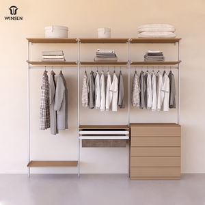 Armario Modular de Aluminio Moderno WINSEN, Estante para Ropa con Estantes, Almacenamiento de Armario Personalizado para Dormitorio - Product Image 1