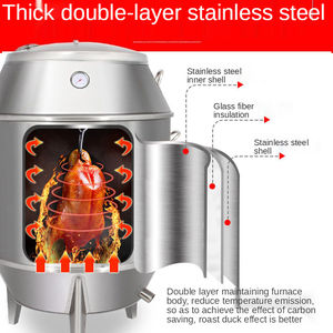 Grill rôtissoire professionnel de haute qualité pour poulet,, four Commercial, au charbon de bois - Product Image 4