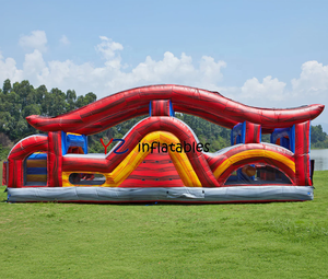 Obstáculo Inflable Comercial con Forma de Sombra, Incluye 7 Piezas para Niños, Castillo Inflable con Tobogán - Product Image 2