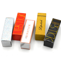 Boîte cosmétique personnalisée avec gaufrage à chaud or, argent, papier blanc pour gloss, rouge à lèvres, crème pour le visage, crème pour les yeux, emballage cadeau cosmétique
