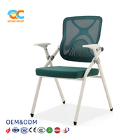 Chaise de formation ergonomique en maille, certifiée BIFMA, avec dossier en X, pliable, pour séminaires, durable, directement du fabricant