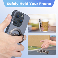 Support de téléphone rotatif en métal personnalisé anti-stress 360° °   Support de téléphone portable magnétique multifonctionnel rotatif et réglable