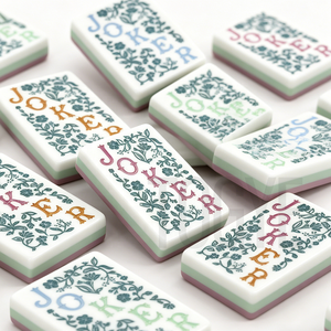 Juego de Mahjong Americano de Lujo Moderno de 3 Capas de Acrílico, Miss Heirloom, 160 Fichas Grabadas, Personalizado OME, Juego de Mesa de Mahjong para 4 Jugadores - Product Image 3
