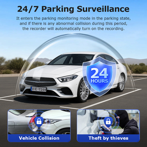 Caméra de Surveillance de Voiture avec Double Objectif, GPS, 4G, Capteur G, Protection de Véhicule, Surveillance OBD 24/7, Vision Nocturne, Caméra Infrarouge pour Voiture - Product Image 3