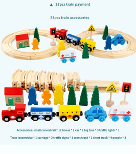 Juguete de tren de pista eléctrica con motor de tanque de Thomas the de madera-Juguete de ranura de juguetes ferroviarios para el desarrollo intelectual y la diversión de los niños - Product Image 5