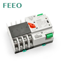 FEEO FNTS-125 4P AC 125A Commutateur de transfert automatique (ATS) à double alimentation pour PC et onduleur solaire