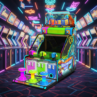 Nouvelle machine de jeu d'arcade intérieure pour enfants avec trois pistolets à eau, équipement de terrain de jeu en métal à monnayeur, garantie 1 an