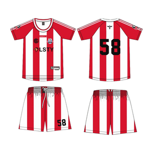 Tùy Chỉnh Retro Người Đàn Ông Của Bóng Đá Jersey Kit Thái Lan Chất Lượng Lưới Bóng Đá Mặc In Kỹ Thuật Số Trống Thiết Kế Ngắn OEM Dịch Vụ Có Sẵn - Product Image 1