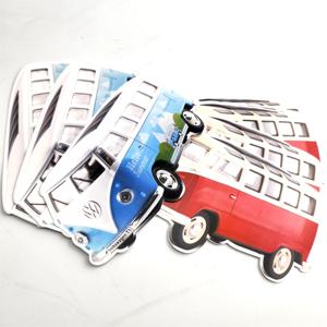 バスデザインラベル漫画防水ステッカー粘着ラベル印刷ホログラフィックビニールカスタムダイカットステッカー - Product Image 2