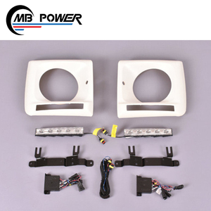 Classe G W463 phare couvre matériau ABS avec ARGENT LED lumières pour W463 G63 G65 G500 1990-2018Y - Product Image 4