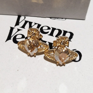 Boucles d'oreilles de luxe Empress Dowager, géométriques blanches, zircon, motif Saturne, plaqué or haut de gamme, style léger et luxueux, bijoux pour anniversaire - Product Image 5