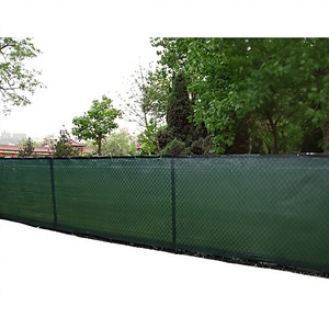Green Plastic Mesh <b>Fence</b> Extruded With Cutting Service Grass Green Color - Product Image 1