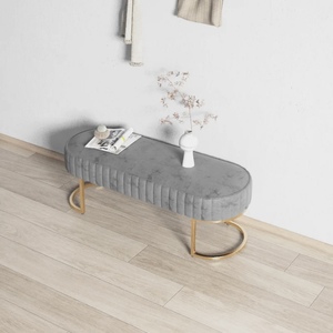 Muebles de Salón Dorados, Silla de Espera para Salón de Belleza y Barbería, Sofá de Espera de Alta Calidad - Product Image 3