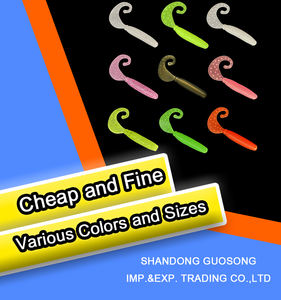 Guo Song Leurres Plastique Environnemental 5/6/7cm Paddle Tail Worm Bass Soft Grub Tackle Leurre de pêche Brème Leurre de pêche en plastique souple - Product Image 2