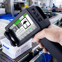 Impresora de Inyección de Tinta Portátil Mini TIJ G50 de 12.7mm, Máquina de Codificación de Secado Rápido para Fecha de Caducidad, Papel, Bolsas de Plástico