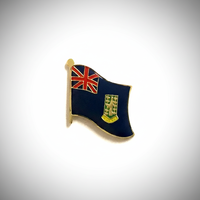 GREPAS GIFTS Épinglette drapeau des Îles Vierges britanniques de 1 pouce, épinglette patriotique mondiale pour chapeau