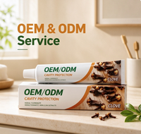 Fabricant de dentifrice naturel aux herbes de clou de girofle OEM ODM, sans fluor, marque privée, soin anti-caries, haleine fraîche