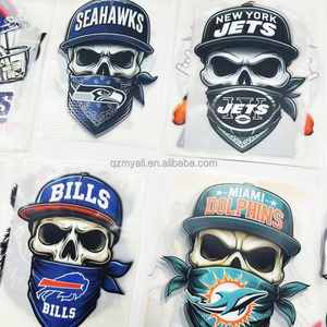 Tùy Chỉnh Hộp Sọ Đội T-Shirt Dán Pet Truyền Nhiệt In Ấn Nhãn Sẵn Sàng Để Báo Chí Dịch Vụ Cho Iron-On May Decals - Product Image 2