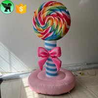 Copie de sucette gonflable de décoration d'événements de 2m, sucette gonflable de bonbon d'éclairage personnalisé pour la publicité de Festival A10214
