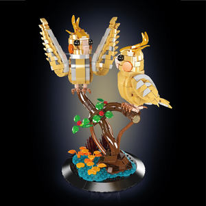 Mould King 10150 Black-Capped <span class=keywords><strong>Lory</strong></span> Puzzle Assembly MOC Juego de bloques educativos Bloques de construcción creativos Ladrillos Juego de juguetes para niños - Product Image 3