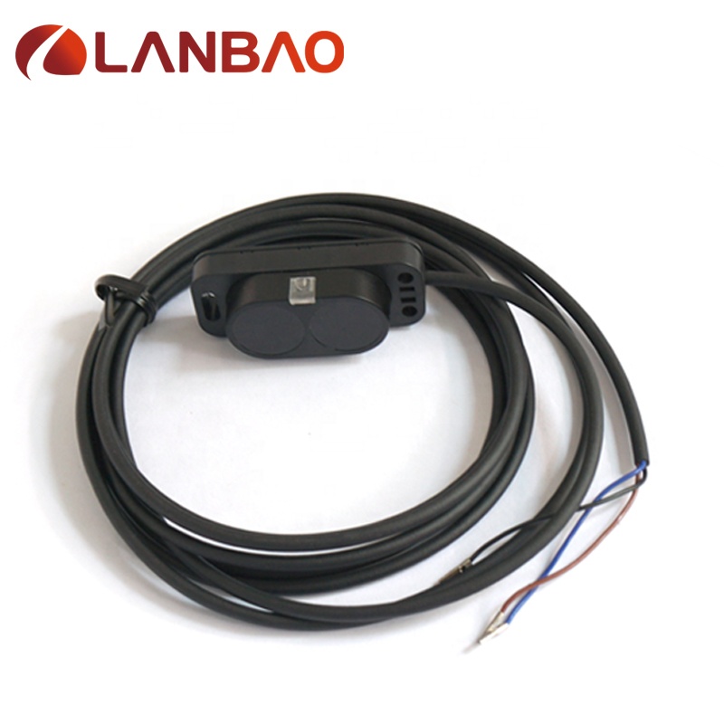 LANBAO AC/DC 12-24V фотоэлектрический сенсор 2 м кабель ПВХ IP54 датчик приближения
