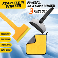 Outil de déneigement pour voiture, brosse à neige pour vitres, pelle à neige pour dégivrage et déneigement, pelle à neige, outil d'élimination de la neige hivernale