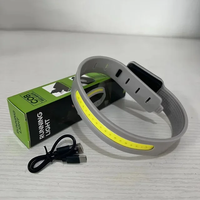 Type de feu de course COB-Bracelet de charge Réglage à trois vitesses Feu de course étanche et résistant à la sueur
