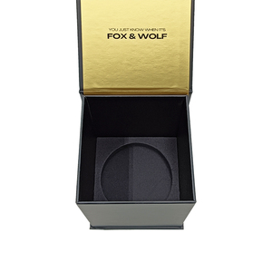 Recyclable Magnetic Black Cardboard Gift <b>Box</b> for Honey Glass Jar with Custom Logo - Product Image 4