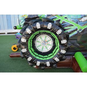 قلعة نفخ تجارية جديدة لعام 2026 على شكل شاحنة شبحية مع زحليقة مائية/جافة وحوض قابل للفصل - Product Image 6