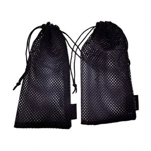 Sac de sport personnalisé en nylon noir durable avec cordon de serrage coulissant et fermeture à verrouillage - Product Image 4