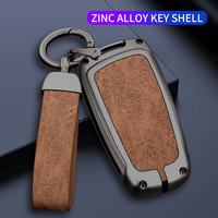 Étui de protection de clé en cuir TPU en alliage de Zinc pour Mercedes benz W212 W210 a B C E S classe couverture de clé de voiture pour accessoires bmw